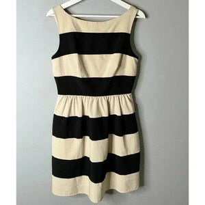 B. Darlin, Color Black And Crème Stripped Dress, Juniors Size 11/12